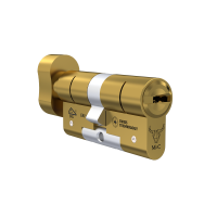 M&C Minos knopcilinder met kerntrekbeveiliging - messing - SKG*** M&C Minos knopcilinder met kerntrekbeveiliging - messing - SKG***