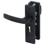 Nemef 3405-2 veiligheidsbeslag kortschild knop/ kruk zwart met kerntrekbeveiliging PC55 deurdikte 38 tot 45 mm SKG3 Nemef 3405-2 veiligheidsbeslag kortschild knop/ kruk zwart met kerntrekbeveiliging PC55 deurdikte 38 tot 45 mm SKG3