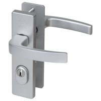 Nemef 3407-2 veiligheidsbeslag kortschild kruk/ kruk met kerntrekbeveiliging PC72 deurdikte 38 tot 45 mm SKG3 Nemef 3407-2 veiligheidsbeslag kortschild kruk/ kruk met kerntrekbeveiliging PC72 deurdikte 38 tot 45 mm SKG3