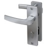 Nemef 3407-2 veiligheidsbeslag kortschild kruk/ kruk met kerntrekbeveiliging PC72 deurdikte 38 tot 45 mm SKG3
