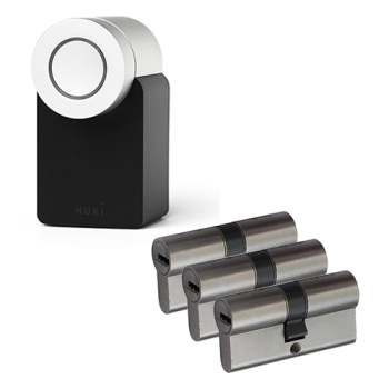 Nuki Smart Lock 2.0 + NF4 cilinder met kerntrekbeveiliging (3x) - SKG***