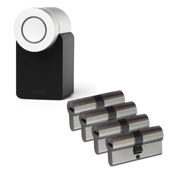 Nuki Smart Lock 2.0 + NF4 cilinder met kerntrekbeveiliging (4x) - SKG***