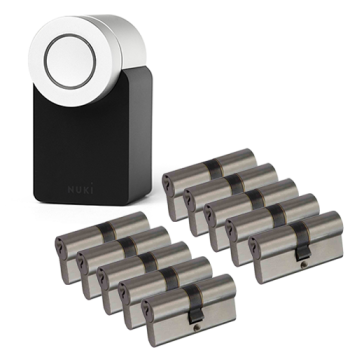 Nuki Smart Lock 2.0 + NF3 cilinder met kerntrekbeveiliging (10x) - SKG***