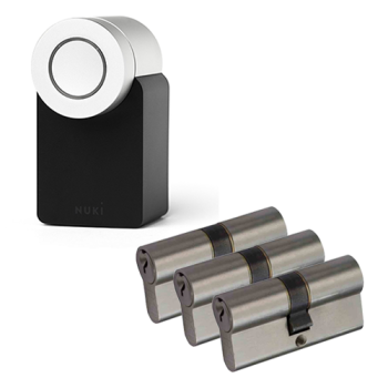 Nuki Smart Lock 2.0 + NF3 cilinder met kerntrekbeveiliging (3x) - SKG***