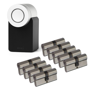 Nuki Smart Lock 2.0 + NF3 cilinder met kerntrekbeveiliging (9x) - SKG***