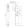 Nemef loopslot rechthoekig DM30 dagschoot 245x24 RVS Dr. 1-2-3-4 Nemef loopslot rechthoekig DM30 dagschoot 245x24 RVS Dr. 1-2-3-4