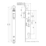 Nemef cilinderloopslot rechthoekig PC92 mm DM35 mm dagschoot 245 mmx24 mm RVS Dr. 1-2-3-4 Nemef cilinderloopslot rechthoekig PC92 mm DM35 mm dagschoot 245 mmx24 mm RVS Dr. 1-2-3-4