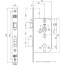 Nemef cilinderslot afgerond PC55 DM50 dag- en nachtschoot 174x20 RVS Dr. 1-2-3-4 Nemef cilinderslot afgerond PC55 DM50 dag- en nachtschoot 174x20 RVS Dr. 1-2-3-4