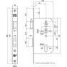 Nemef cilinderslot Rechthoekig PC72 DM60 dag- en nachtschoot 260x25 SKG2 Dr. 1-3 Nemef cilinderslot Rechthoekig PC72 DM60 dag- en nachtschoot 260x25 SKG2 Dr. 1-3