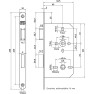 Nemef badkamerdeurslot afgerond PC72 mm DM60 mm dag- en nachtschoot 235 mmx20 mm Wit Dr. 2-4 Nemef badkamerdeurslot afgerond PC72 mm DM60 mm dag- en nachtschoot 235 mmx20 mm Wit Dr. 2-4