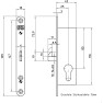 Nemef schuifdeurslot afgerond DM25 haakschoot 165x18 Aluminium Dr. 1-2-3-4 Nemef schuifdeurslot afgerond DM25 haakschoot 165x18 Aluminium Dr. 1-2-3-4