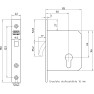 Nemef schuifdeurslot rechthoekig DM55 harpoenschoot 150x22 Wit Dr. 1-2-3-4 Nemef schuifdeurslot rechthoekig DM55 harpoenschoot 150x22 Wit Dr. 1-2-3-4