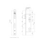Nemef cilinderslot rechthoekig PC92 DM30 dag- en nachtschoot 245x24 Staal Dr. 1+3 Nemef cilinderslot rechthoekig PC92 DM30 dag- en nachtschoot 245x24 Staal Dr. 1+3