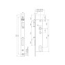 Nemef cilinderslot rechthoekig PC110 DM35 dag- en nachtschoot 245x24 Staal Dr. 1+3 Nemef cilinderslot rechthoekig PC110 DM35 dag- en nachtschoot 245x24 Staal Dr. 1+3