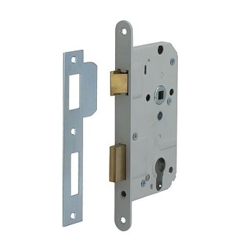 Nemef cilinderslot afgerond  PC72  DM50 dag- en nachtschoot 207x20  Wit Dr. 1-2-3-4