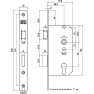 Nemef cilinderslot rechthoekig DM50 PC72 dag- en nachtschoot 238x25 Wit Dr. 1-2-3-4 Nemef cilinderslot rechthoekig DM50 PC72 dag- en nachtschoot 238x25 Wit Dr. 1-2-3-4