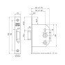 Nemef loopslot rechthoekig  PC DM60 mm dagschoot 133 mmx22 mm  Staal Dr. 1-2-3-4