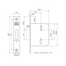 Nemef kast- en klavierslot rechthoekig DM40 nachtschoot 133x22 mm Wit Dr. 1-2-3-4 Nemef kast- en klavierslot rechthoekig DM40 nachtschoot 133x22 mm Wit Dr. 1-2-3-4