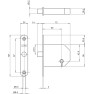 LIPS kast- en klavierslot afgerond DM50 nachtschoot 107x20 Wit Dr. 1-2-3-4 LIPS kast- en klavierslot afgerond DM50 nachtschoot 107x20 Wit Dr. 1-2-3-4