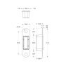 Mauer magneet loopslot afgerond DM50 magneetdagschoot 174x20 Zwart Dr. 1-2-3-4 Mauer magneet loopslot afgerond DM50 magneetdagschoot 174x20 Zwart Dr. 1-2-3-4