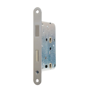 Mauer badkamerdeurslot afgerond PC63 DM50 magneetdagschoot 174x20 RVS Dr. 1-2-3-4 Mauer badkamerdeurslot afgerond PC63 DM50 magneetdagschoot 174x20 RVS Dr. 1-2-3-4