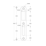 Mauer magneet deurslot afgerond PC55 DM50 magneetdagschoot 174x20 Zwart Dr. 1-2-3-4 Mauer magneet deurslot afgerond PC55 DM50 magneetdagschoot 174x20 Zwart Dr. 1-2-3-4