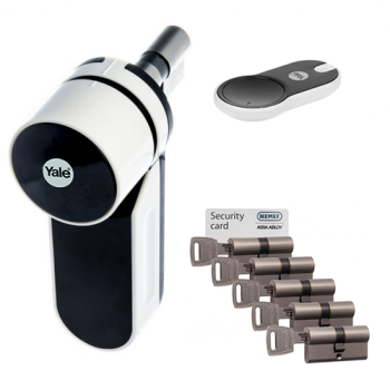Yale ENTR wit + NF3 cilinder met kerntrekbeveiliging (6x) - SKG*** Yale ENTR wit + NF3 cilinder met kerntrekbeveiliging (6x) - SKG***