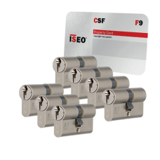 Iseo F9 cilinder met kerntrekbeveiliging - SKG*** Nikkel (7x)