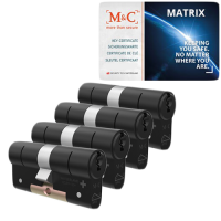 M&C Ma&shy;trix ci&shy;lin&shy;der met kern&shy;trek&shy;be&shy;vei&shy;li&shy;ging (4x) - zwart - SKG***