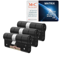 M&C Ma&shy;trix ci&shy;lin&shy;der met kern&shy;trek&shy;be&shy;vei&shy;li&shy;ging (3x) - zwart - SKG***