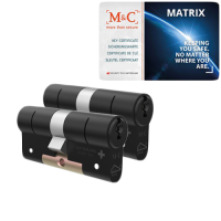 M&C Ma&shy;trix ci&shy;lin&shy;der met kern&shy;trek&shy;be&shy;vei&shy;li&shy;ging (2x) - zwart - SKG***