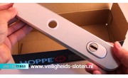 Hoppe buiten- en binnenschild F1 PC72 met kerntrekbeveiliging (afgerond) - SKG*** Hoppe buiten- en binnenschild F1 PC72 met kerntrekbeveiliging (afgerond) - SKG***