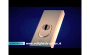 Hoppe veiligheidsrozet met kerntrekbeveiliging - aluminium F1 - rechthoekig - SKG*** Hoppe veiligheidsrozet met kerntrekbeveiliging - aluminium F1 - rechthoekig - SKG***