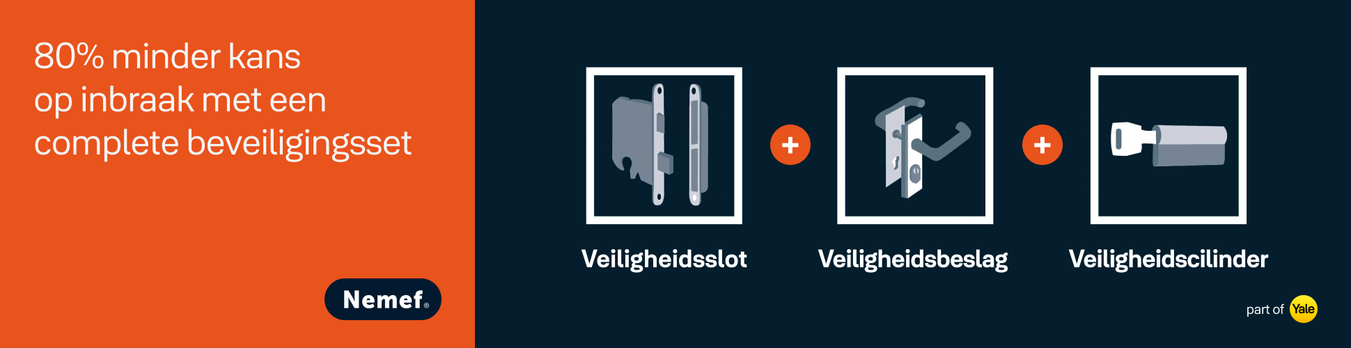 80% minder kans op inbraak met een complete beveiligingsset